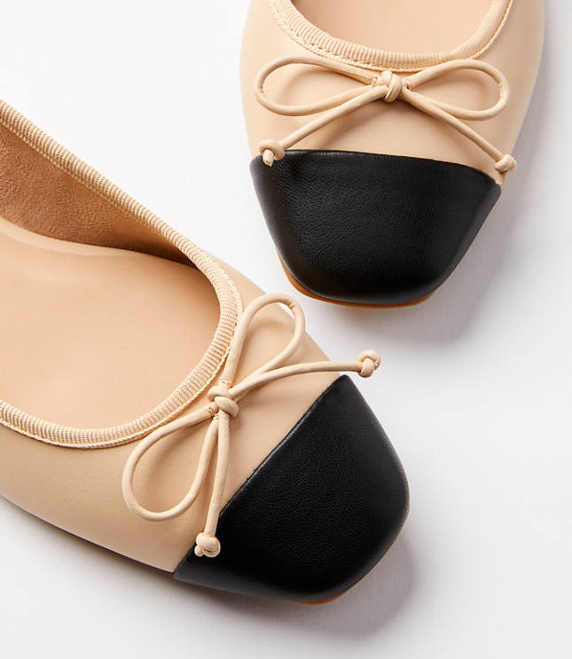 Soft Cap Toe Ballet Flats