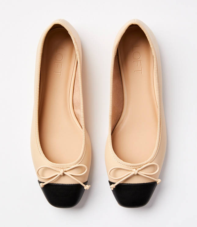 Soft Cap Toe Ballet Flats