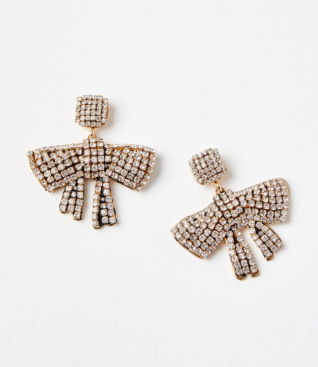 Sparkle Bow Statement Earrings