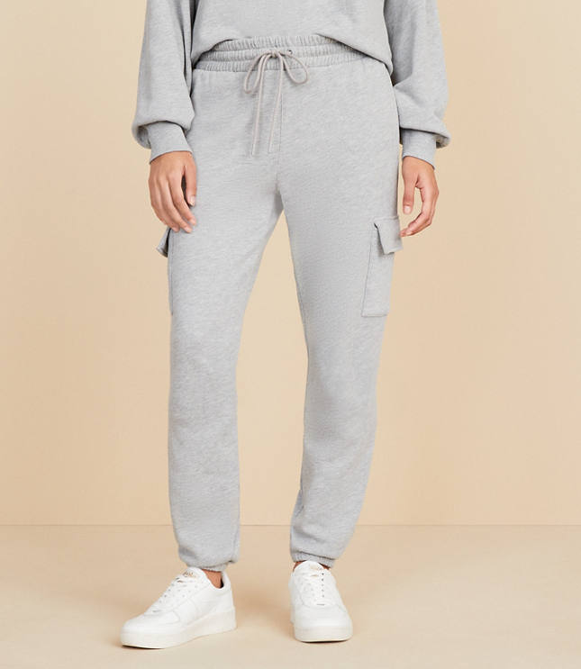 Petite Lou & Grey Fluffy Fleece Cargo Joggers