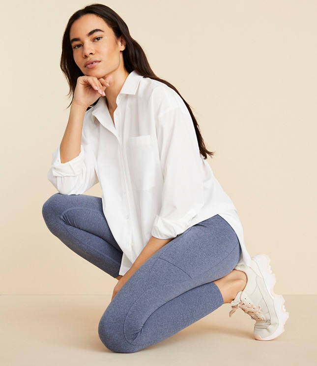Lou & Grey Heathered Luvstretch Side Pocket Leggings carousel Product Image 1