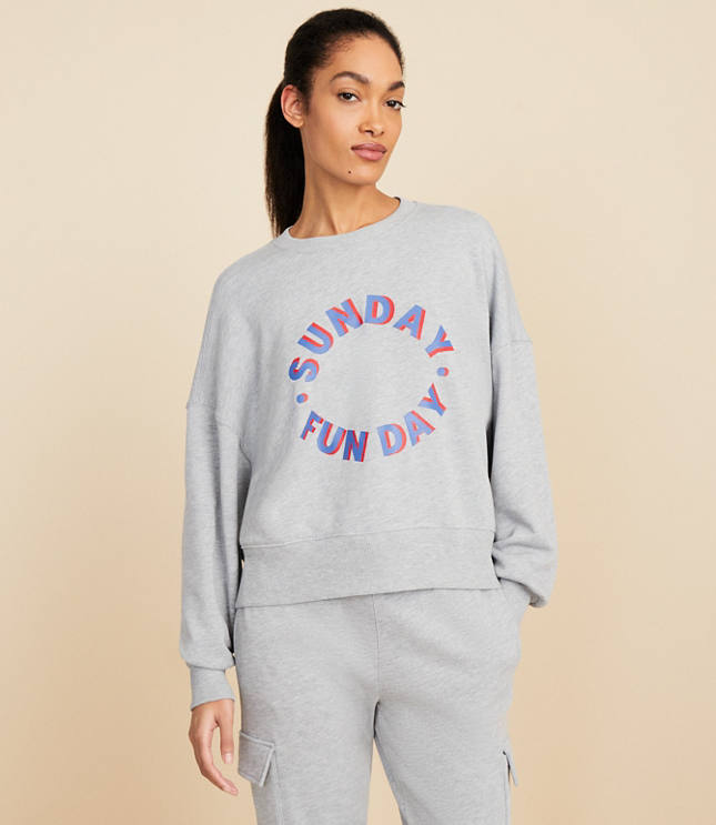 Petite Lou & Grey Sunday Funday Fluffy Fleece Sweatshirt