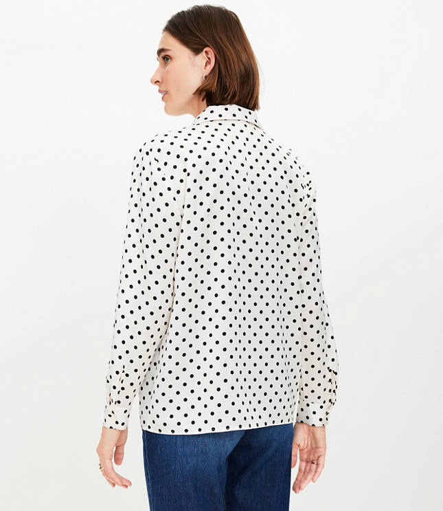 Petite Dotted Everyday Relaxed Shirt image number 2