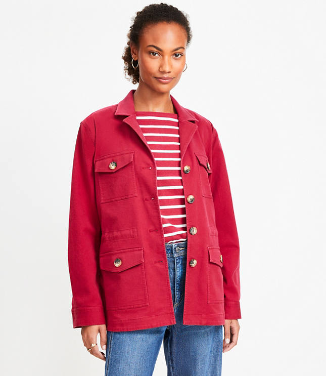 Petite Oversized Utility Jacket