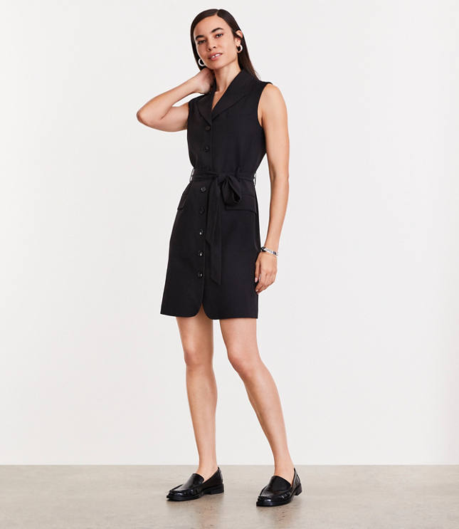 LOFT Versa Seasonless Stretch Vest Mini Pocket Dress