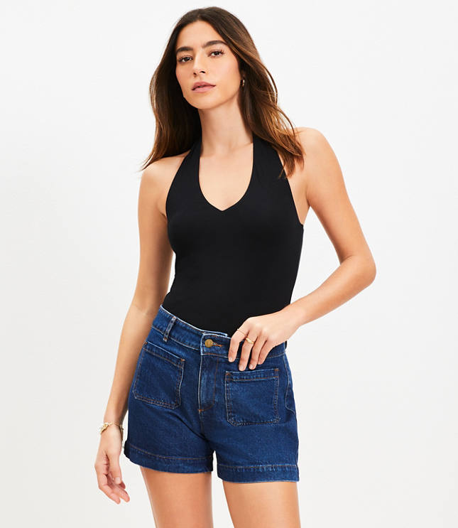V-Neck Halter Top