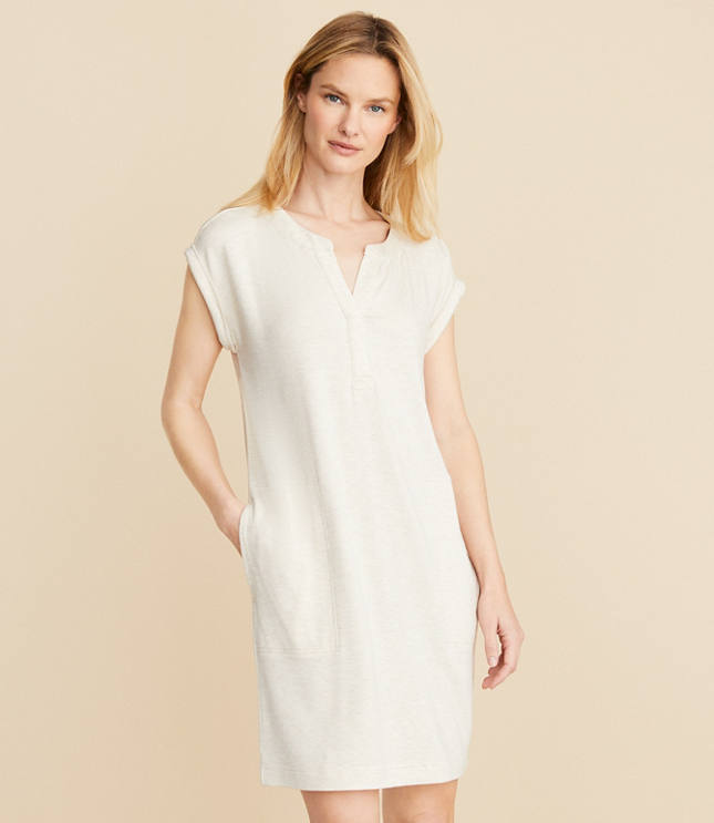 Lou & Grey Signaturesoft Split Neck Pocket Dress