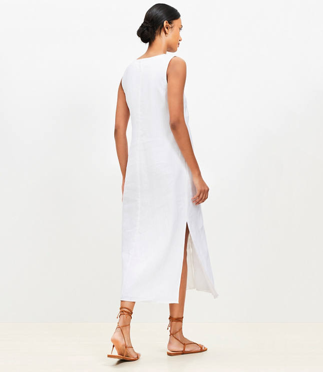 Linen Vest Midi Dress