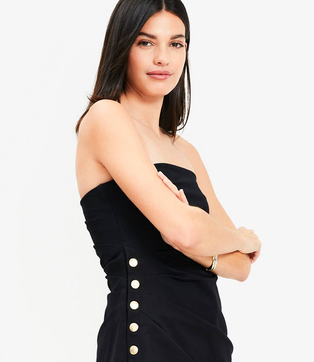 Side Button Tube Top