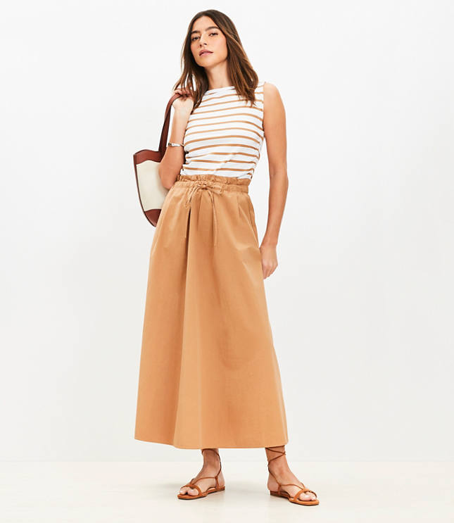 Paperbag Maxi Pocket Skirt