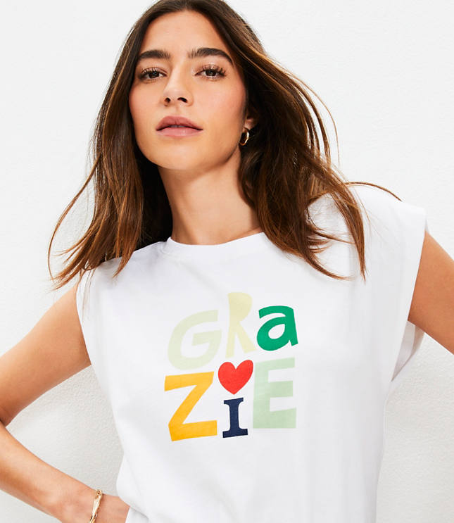 Grazie Banded Hem Muscle Top