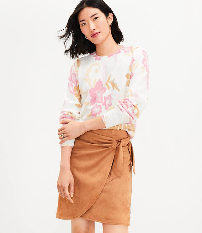 Suede store envelope skirt