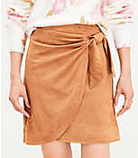 Faux Suede Wrap Skirt carousel Product Image 2