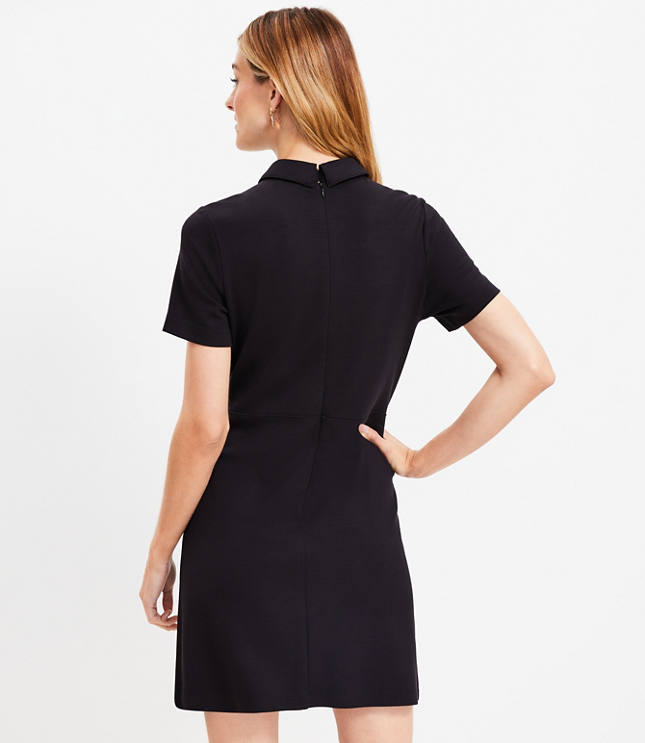 Ponte Button Pocket Dress