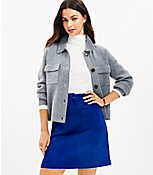 Faux Suede Belted Pocket Skirt carousel Product Image 1