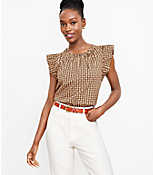 Geo Flutter Sleeve Top carousel Product Image 1