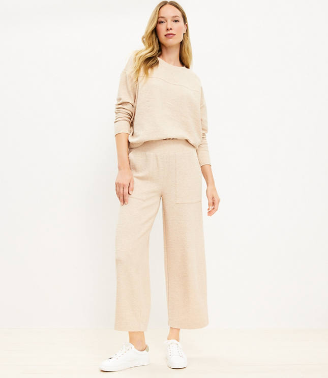 Textured wide shop leg pant