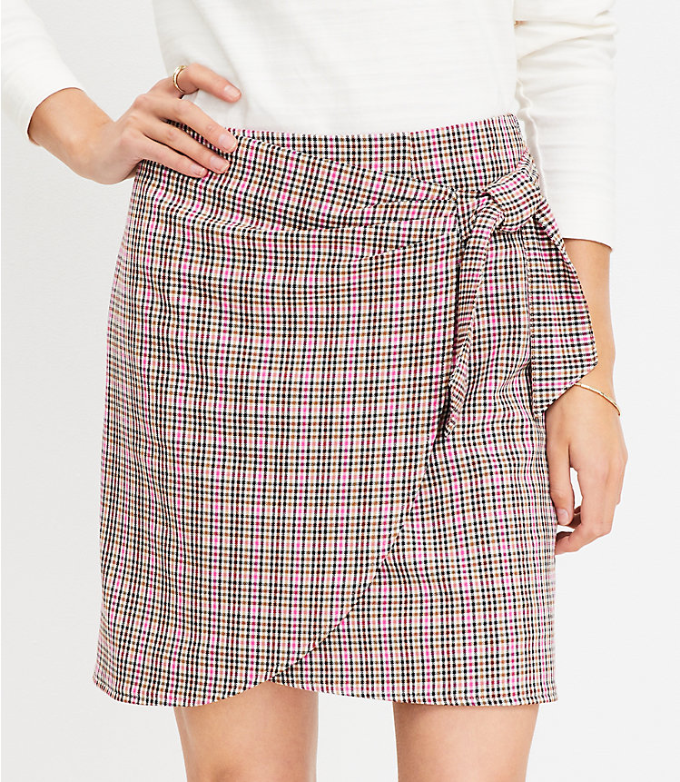 Plaid Wrap Skirt image number 1