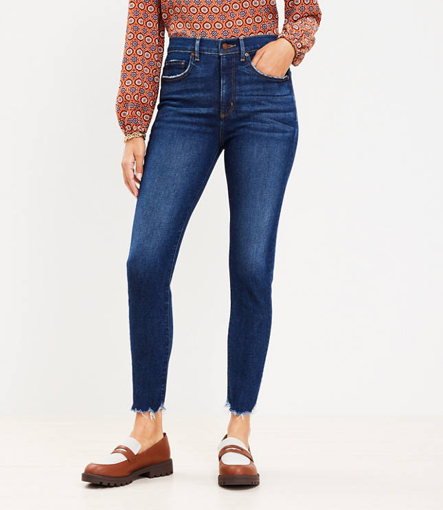 Turn Up Frayed Hem Jeans - Himelhoch's Department Store