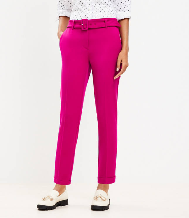 Petite Devin Tie Waist Slim Pants