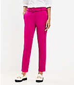 Devin Belted Slim Pants in Bi-Stretch carousel Product Image 1
