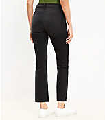 Pintucked Fresh Cut High Rise Kick Crop Jeans in Washed Black carousel Product Image 3