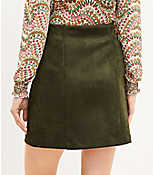 Seamed Faux Suede Skirt carousel Product Image 3