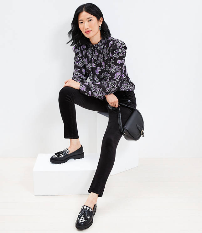 Mariner Skinny Pants in Velvet