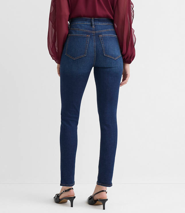 Petite Curvy High Rise Skinny Jeans in Vintage Dark Wash