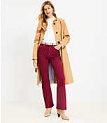 Petite High Rise Slim Flare Jeans in Magical Plum carousel Product Image 2