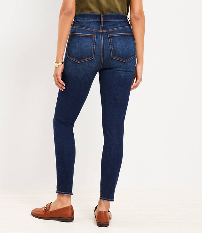 High Rise Wide Leg Jeans in Light Wash Indigo