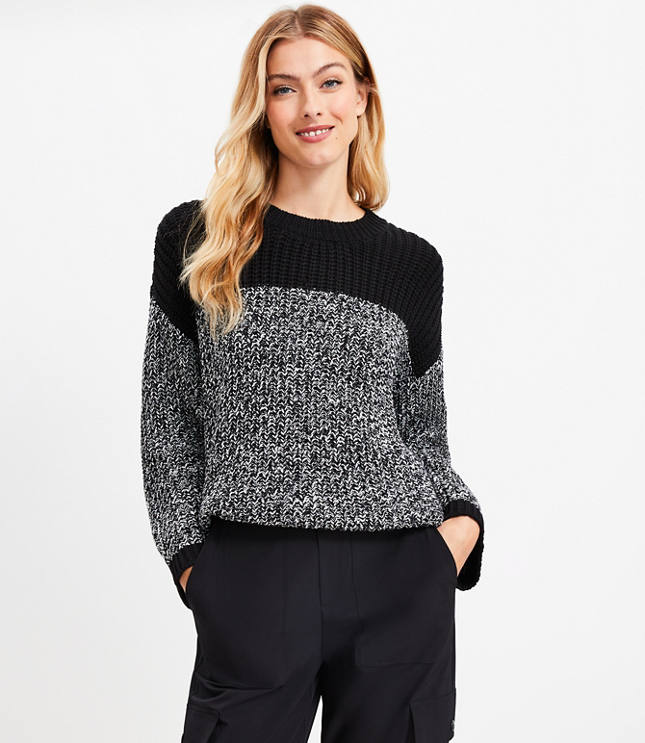 Loft Lou & Grey Fair Isle Drawstring Hem Sweater