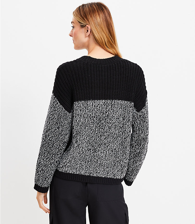 Lou & Grey Marled Colorblock Sweater image number 2