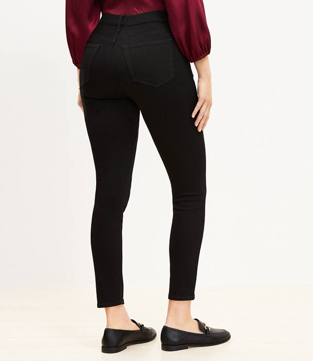 Tall Curvy High Rise Skinny Jeans in Black