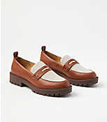 Canvas Lug Penny Loafers carousel Product Image 1