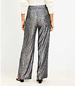 Side Zip Wide Leg Pants in Sequin carousel Product Image 3
