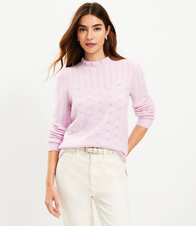 Ruffle Neck Sweater