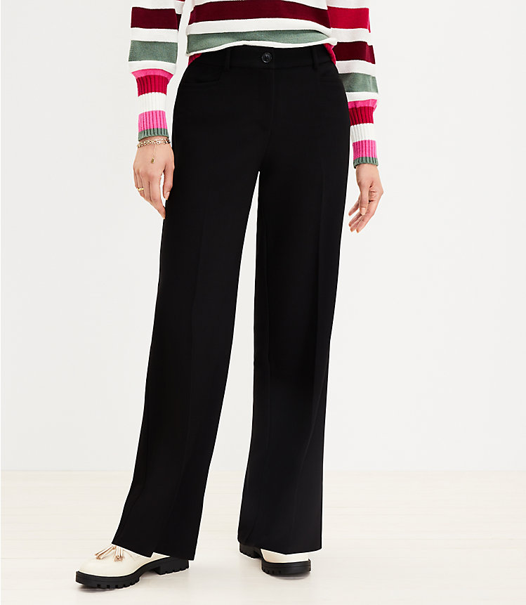 Curvy Trouser Pants in Doubleface image number null