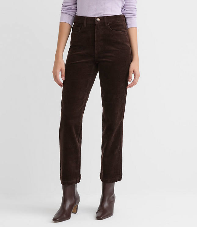 Petite Straight Corduroy Pants