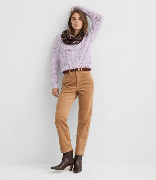 Petite Straight Corduroy Pants