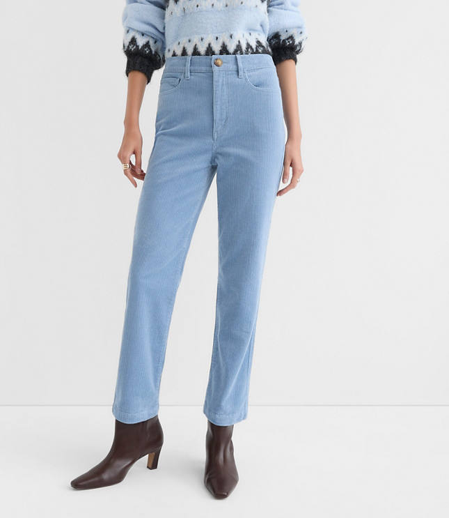 Petite Straight Corduroy Pants