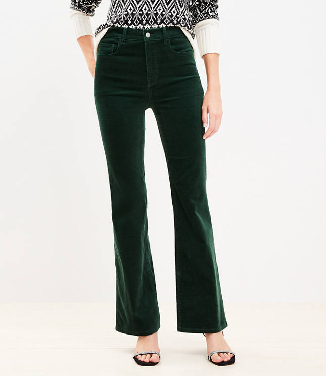 Petite best sale velvet flares