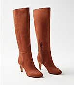 Seamed Heeled Tall Boots carousel Product Image 1