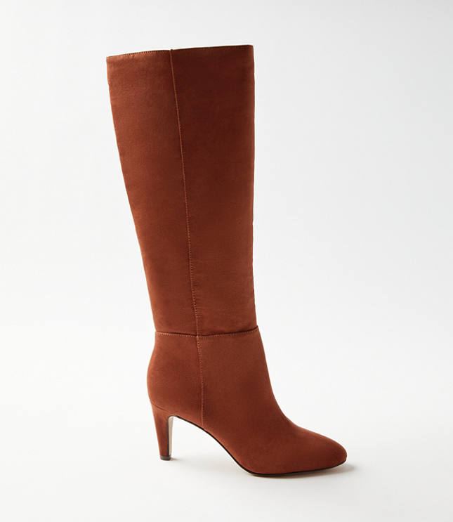 Tall brown suede outlet boots with heel