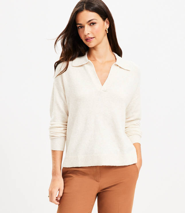 Collared V-Neck Sweater