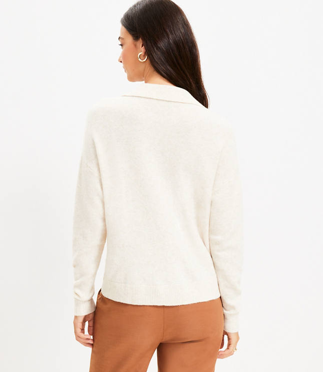 Collared V-Neck Sweater