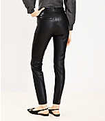 Sutton Skinny Pants in Faux Leather carousel Product Image 3