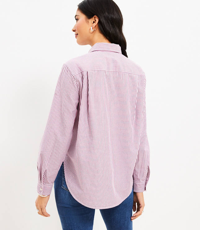 Petite Striped Relaxed Everyday Shirt