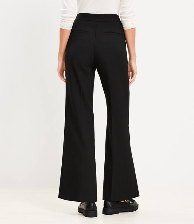 Petite High Waisted Wide Leg Trouser