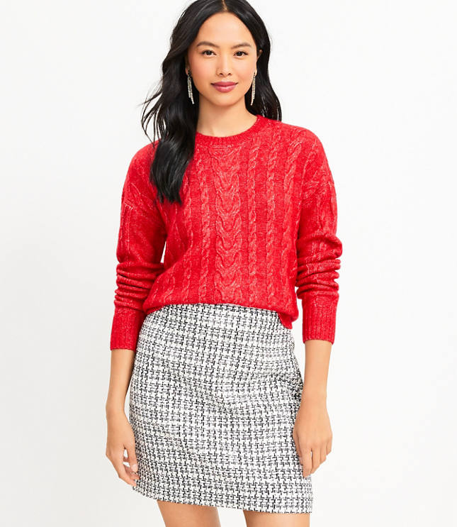 Loft shop red sweater